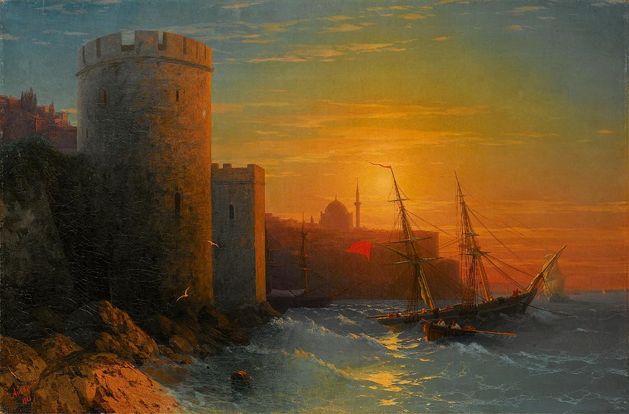 Sunset over Constantinople by Ivan Aivazovsky