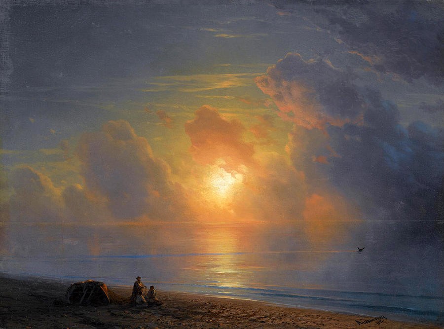 Sunset over the Crimean Coast by Ivan Aivazovsky