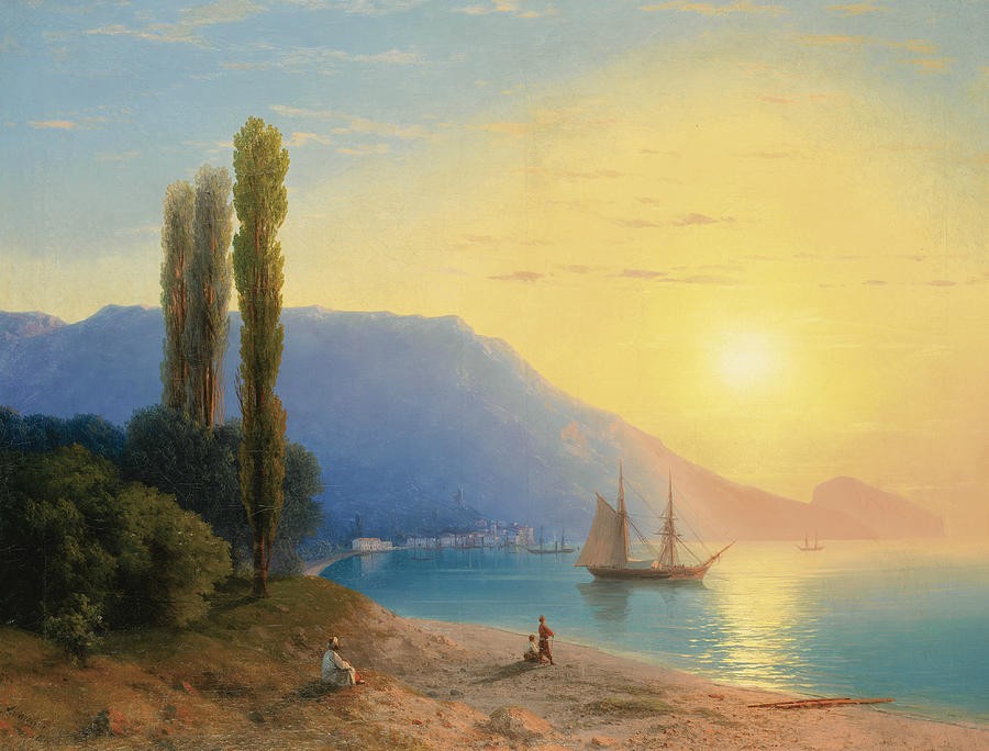 Sunset over Yalta by Ivan Aivazovsky