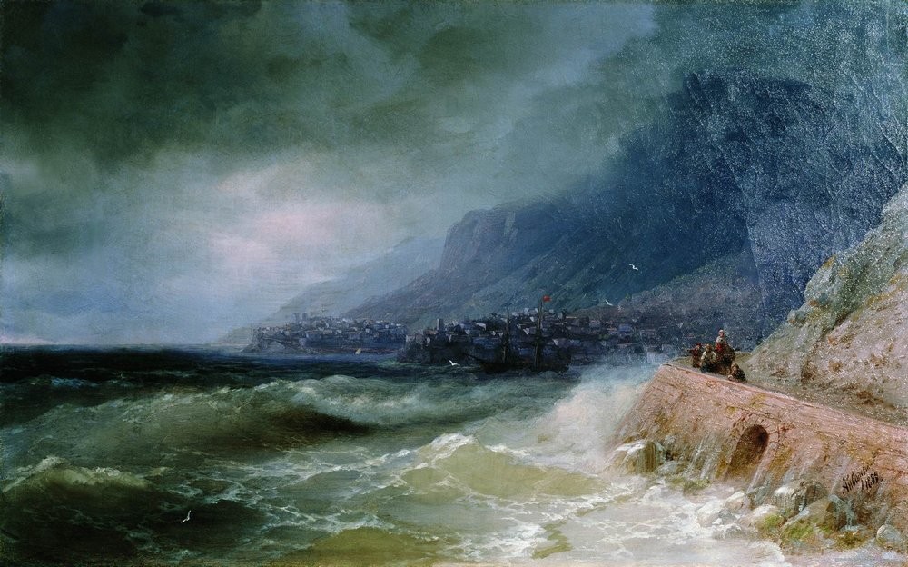 Surf near coast of Crimea by Ivan Aivazovsky