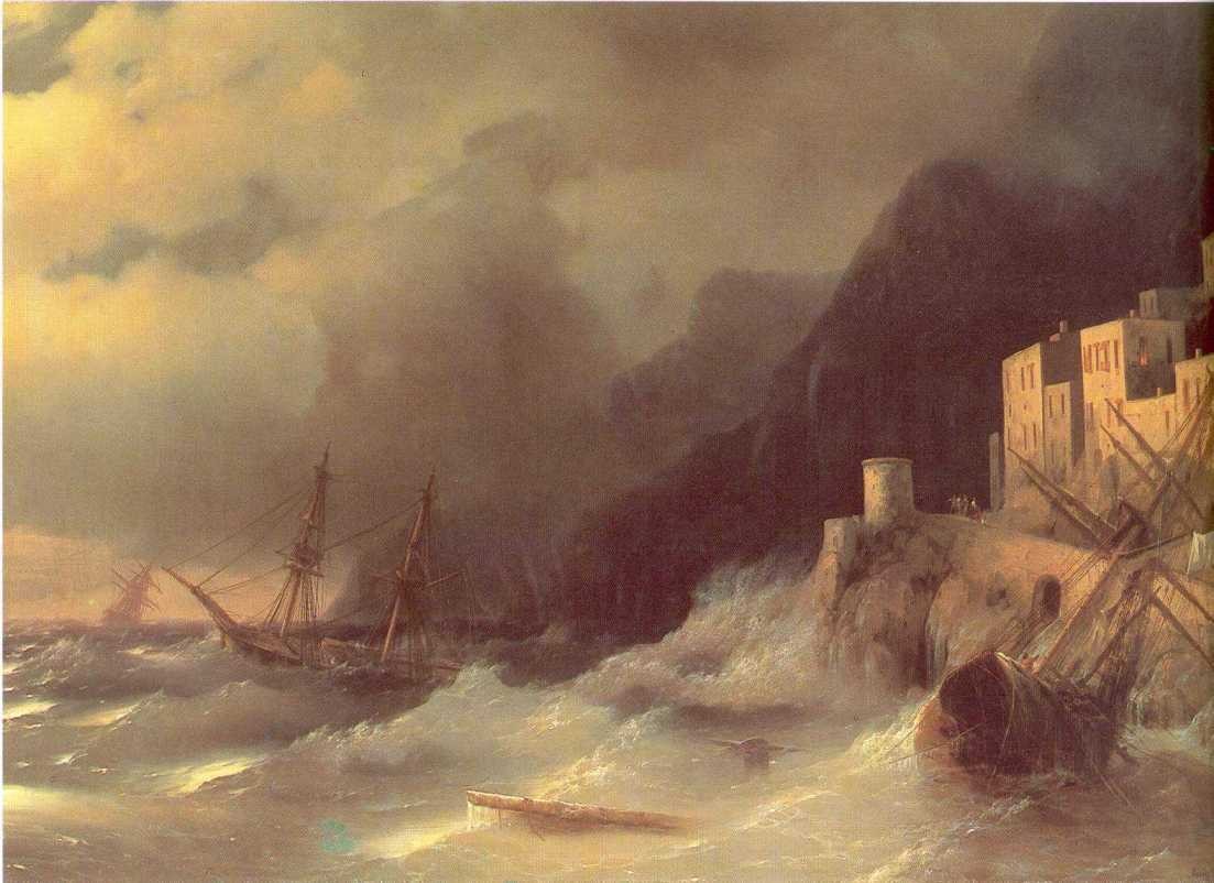 Tempest by Ivan Aivazovsky