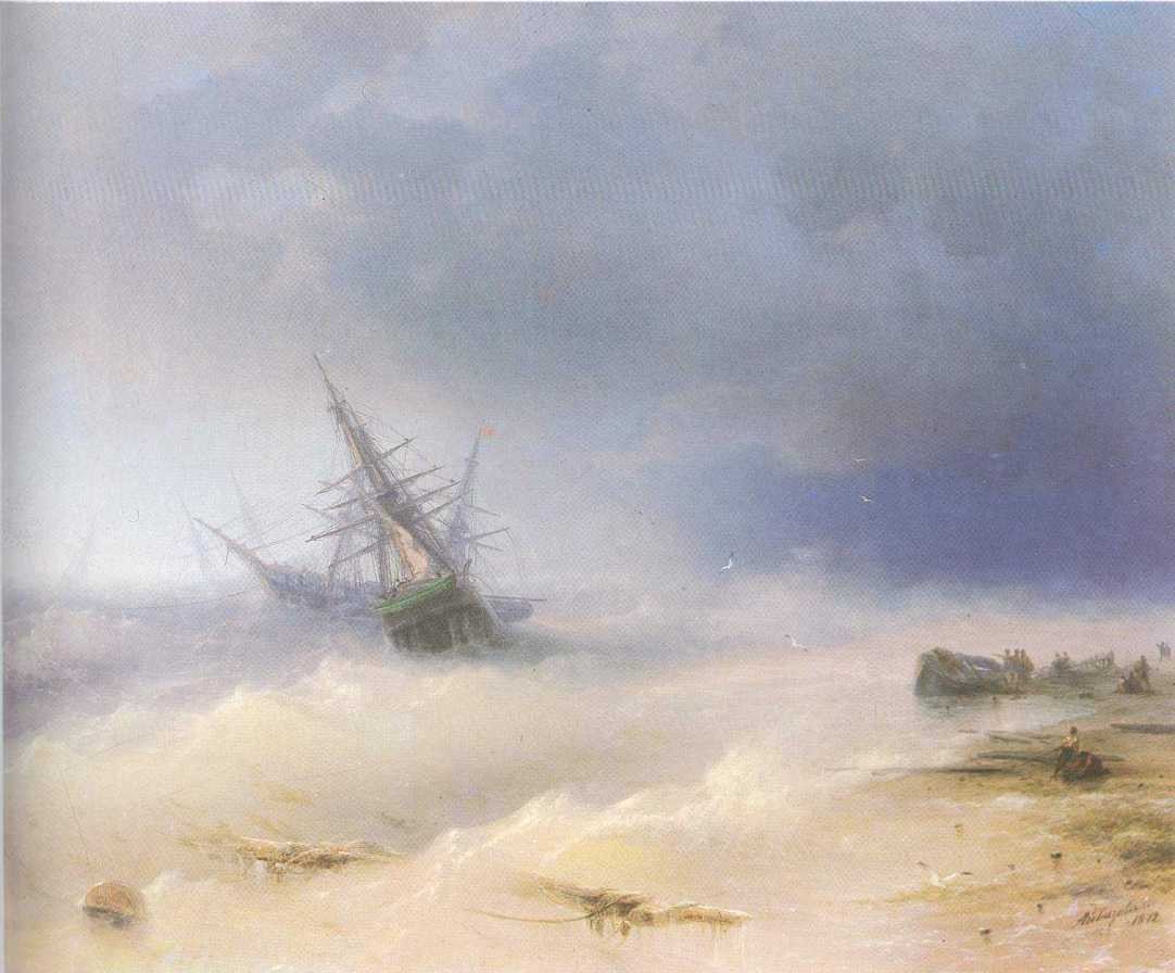 Tempest by Ivan Aivazovsky