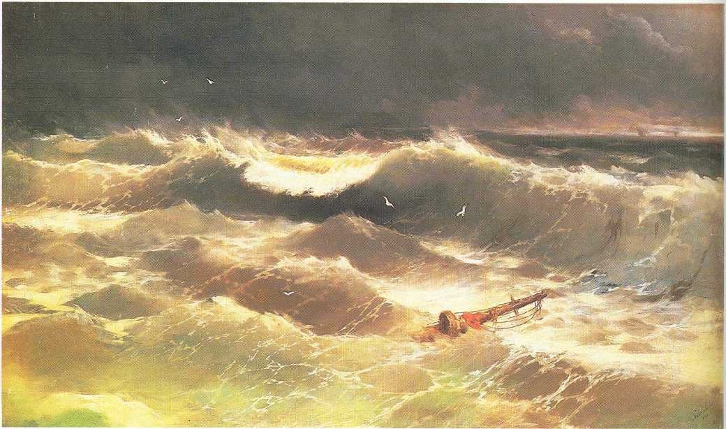Tempest by Ivan Aivazovsky