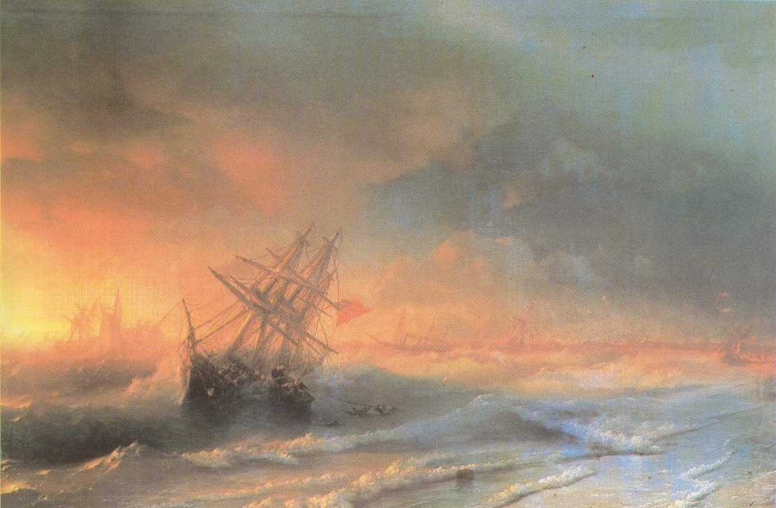 Tempest above Evpatoriya by Ivan Aivazovsky