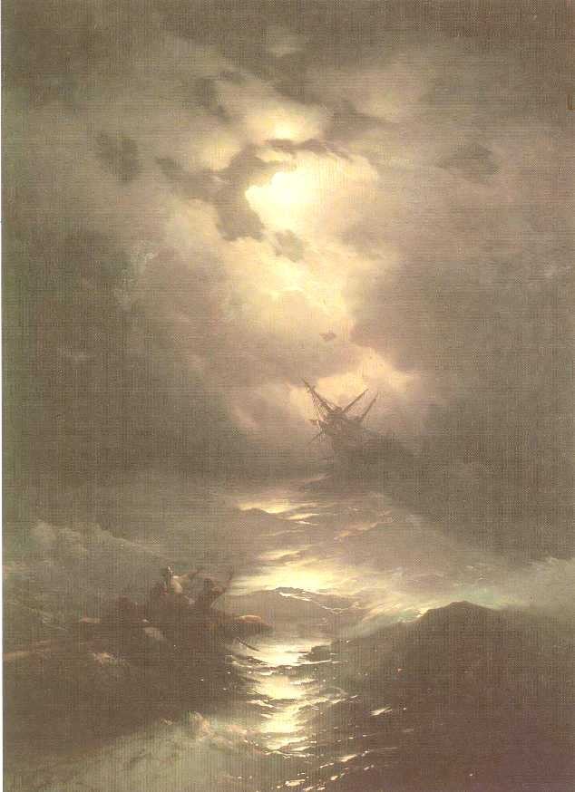 Tempest on the Northern sea by Ivan Aivazovsky