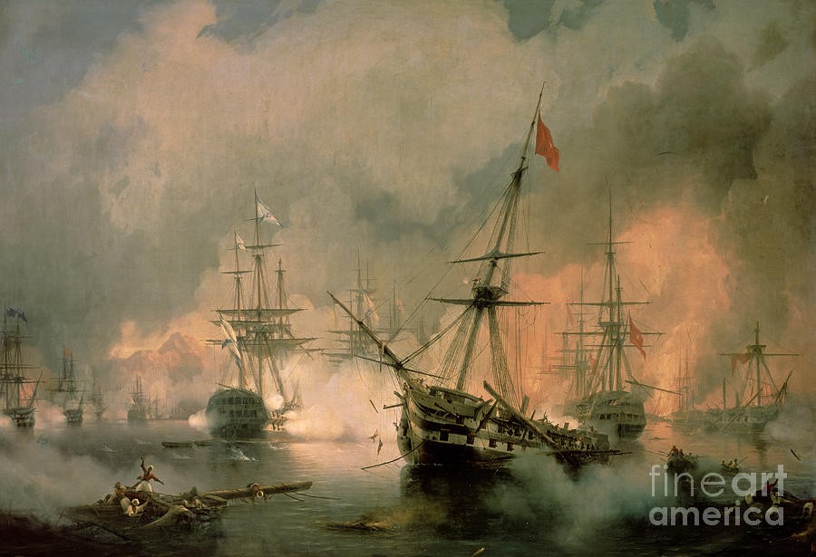 The Battle of Navarino by Ivan Aivazovsky