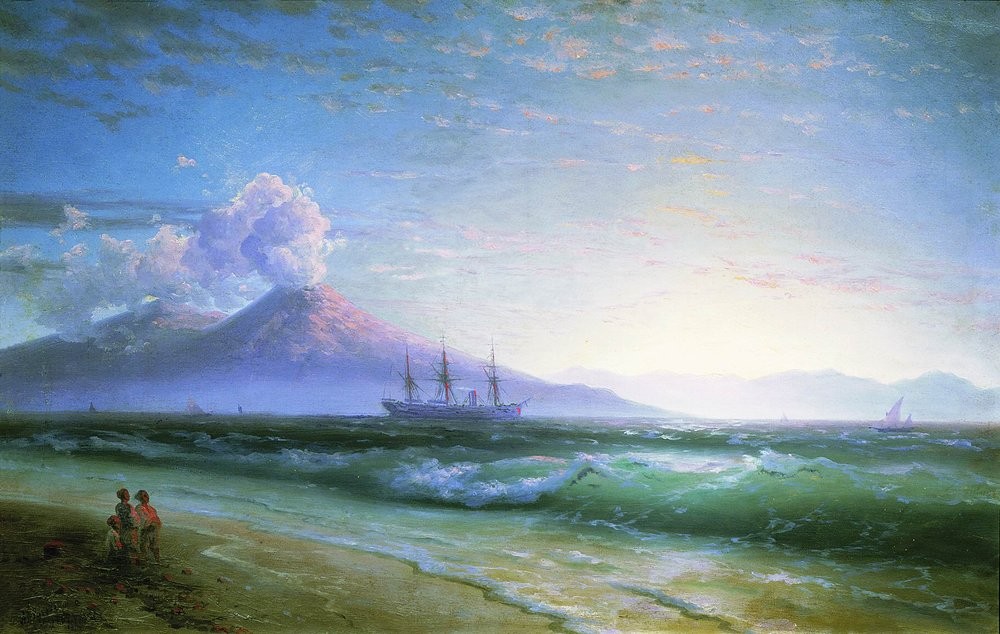 The Bay of Naples early in the morning by Ivan Aivazovsky
