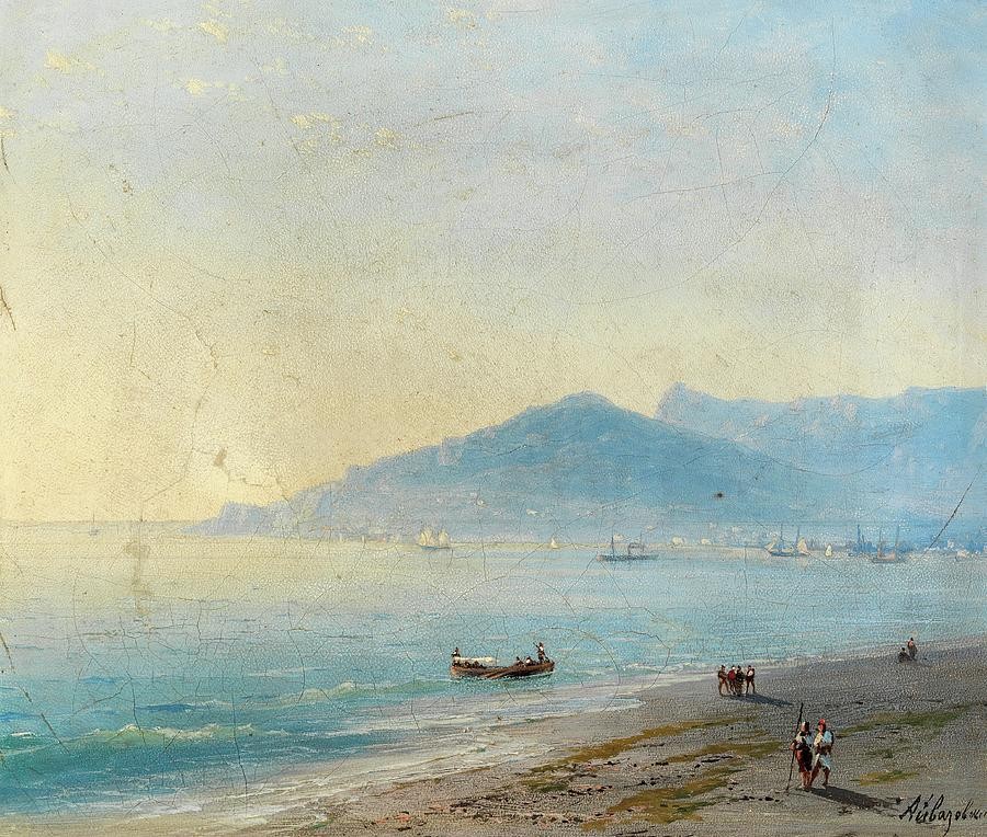 The Bay of Yalta with the Magobi and Ai Petri Mountains by Ivan Aivazovsky