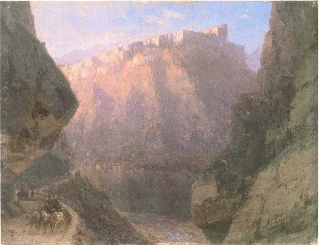 The Daryal canyon by Ivan Aivazovsky