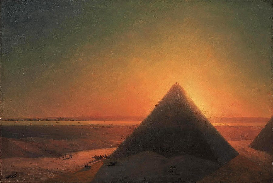 The Great Pyramid at Giza by Ivan Aivazovsky