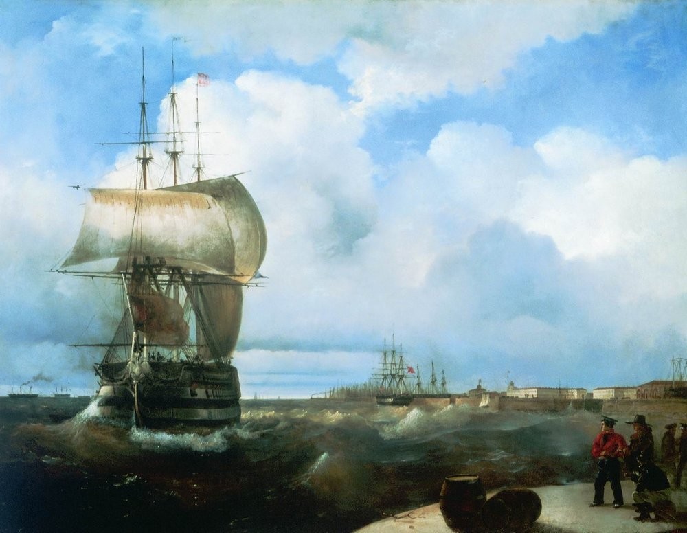 The Great Roads at Kronstadt by Ivan Aivazovsky