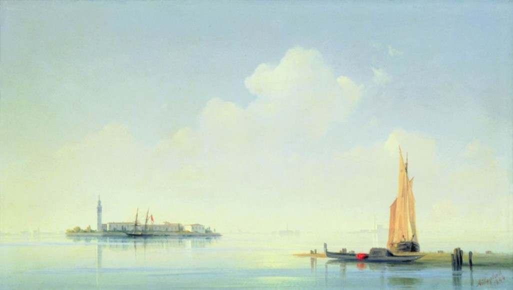 The harbour of Venice, the island of San Georgio by Ivan Aivazovsky