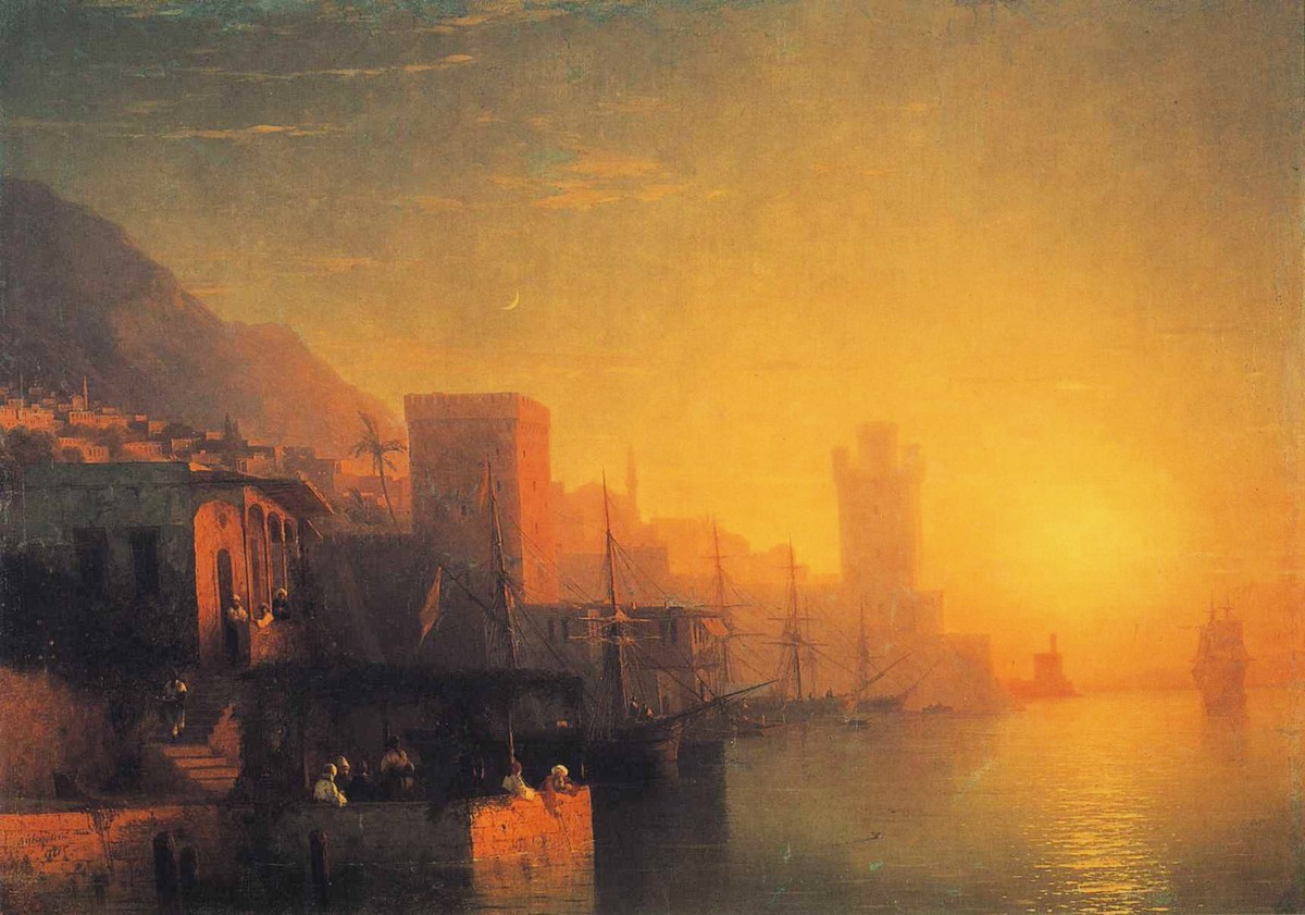 The Island of Rhodes by Ivan Aivazovsky