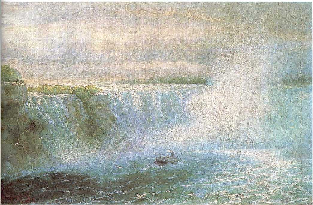 The Niagara waterfall by Ivan Aivazovsky