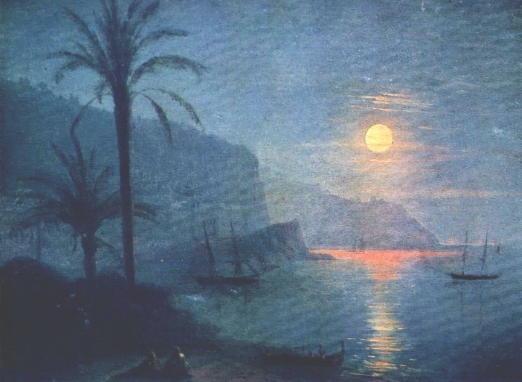 The Nice at night by Ivan Aivazovsky