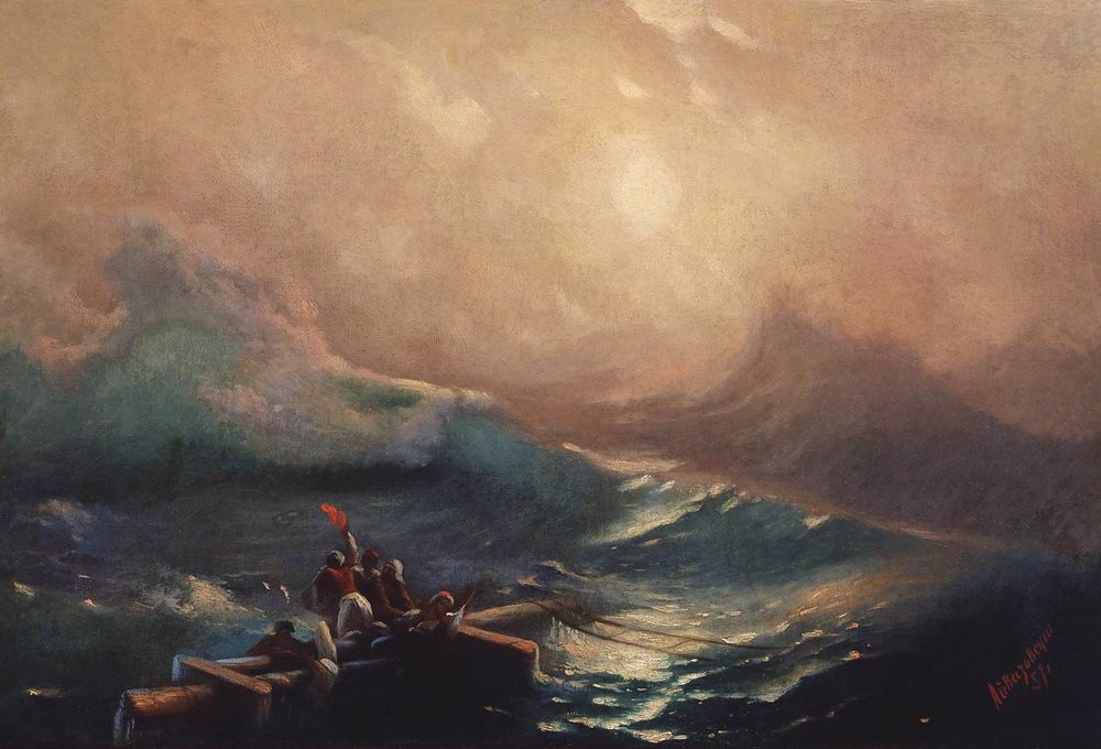 The Ninth Wave. Study by Ivan Aivazovsky