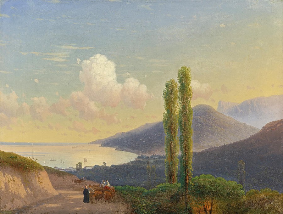 The Road to Gurzuf Crimea by Ivan Aivazovsky