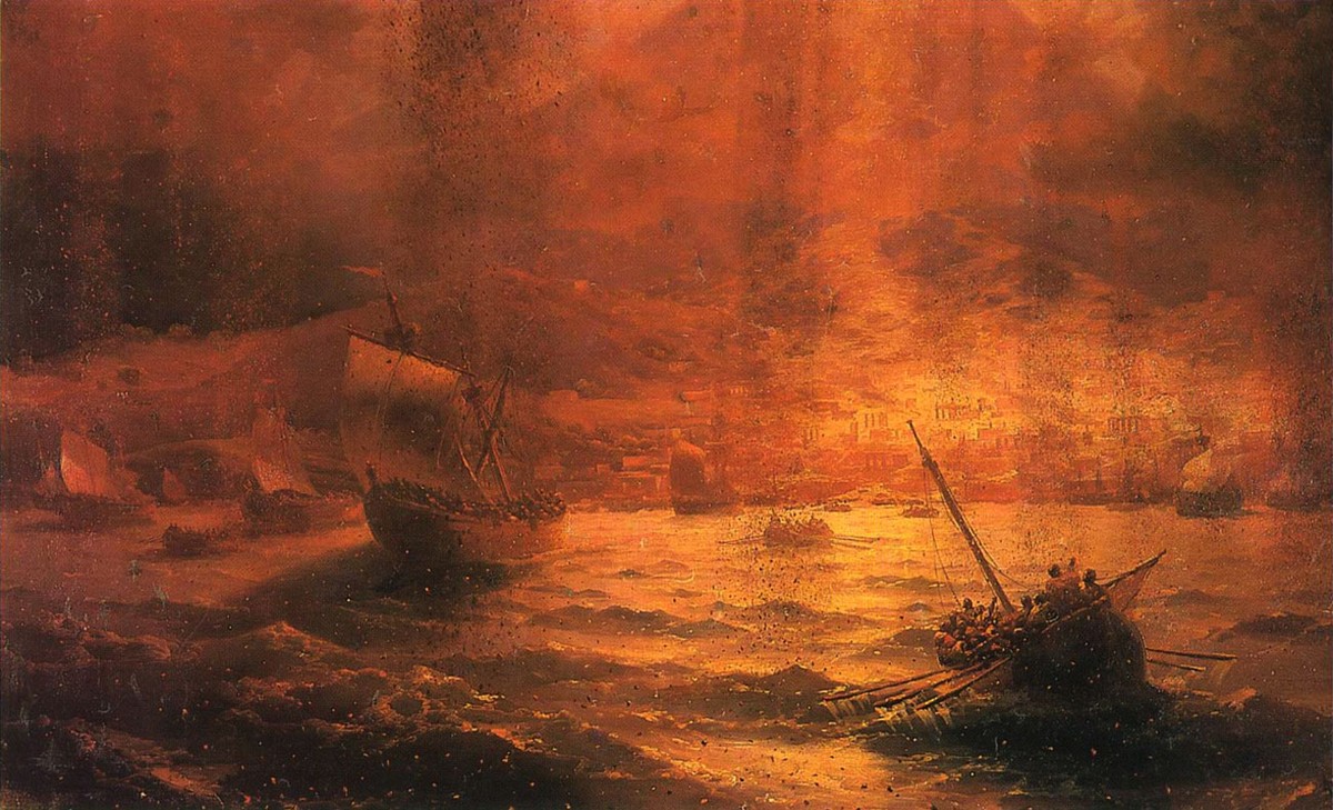 The Ruins of Pompeii by Ivan Aivazovsky