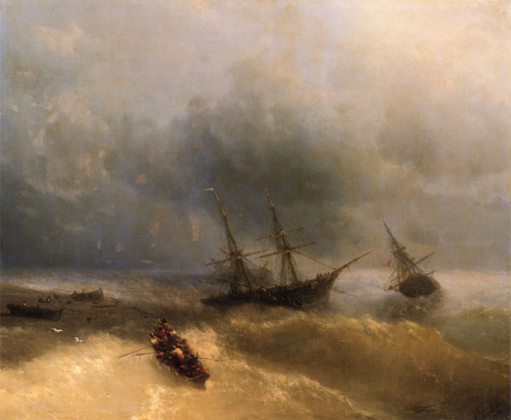 The Shipwreck by Ivan Aivazovsky