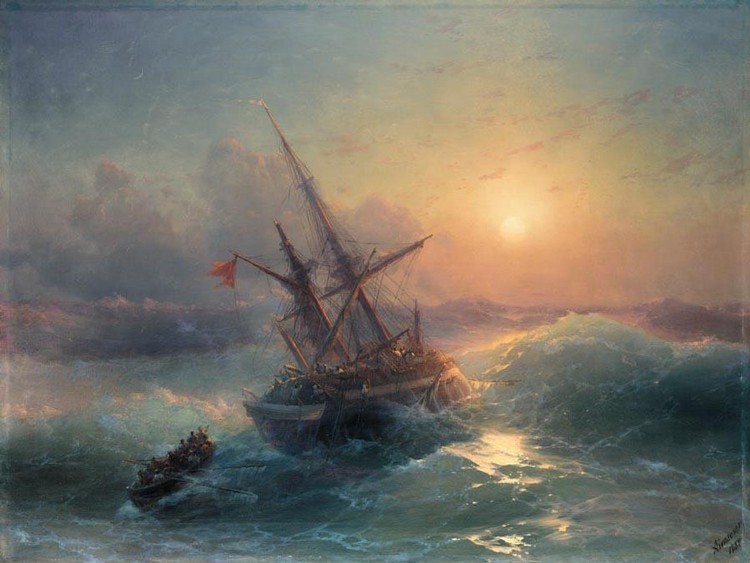 The Shipwreck by Ivan Aivazovsky