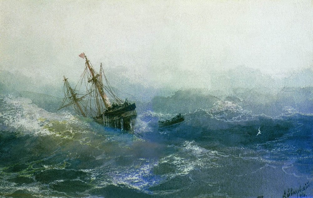 The Shipwreck by Ivan Aivazovsky