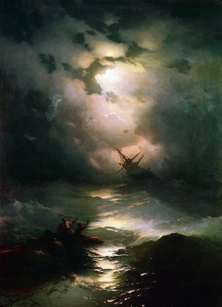 The Shipwreck on Northern sea by Ivan Aivazovsky