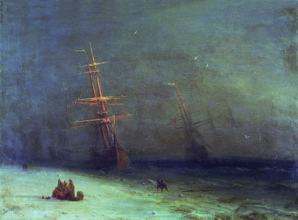 The Shipwreck on Northern sea by Ivan Aivazovsky