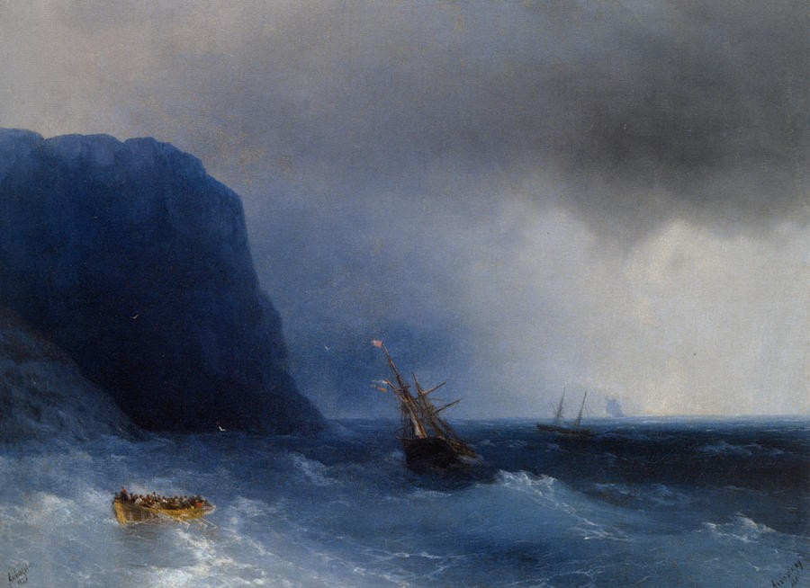 The Survivors by Ivan Aivazovsky