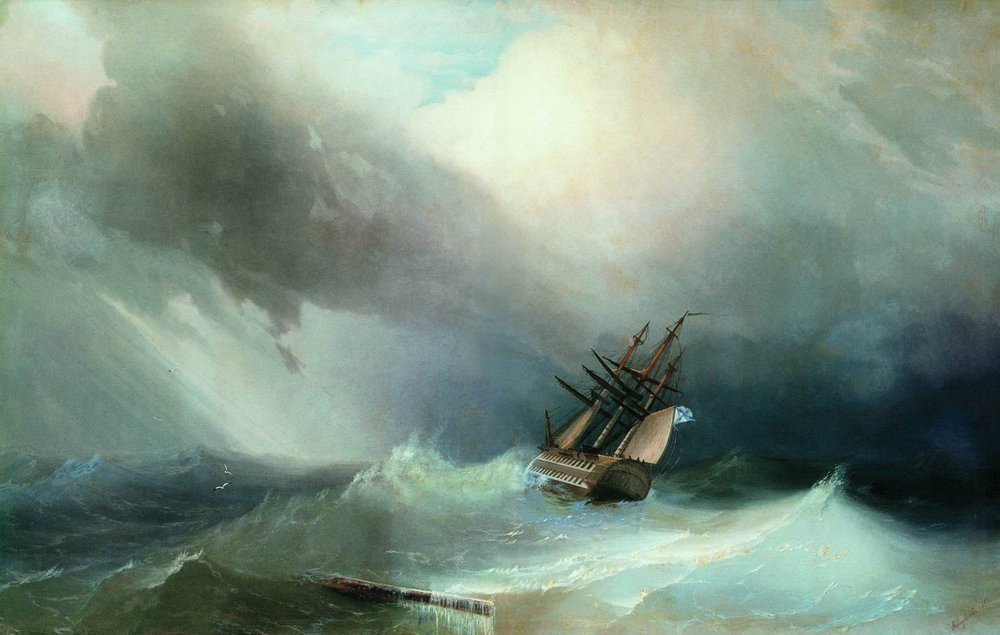 The Tempest by Ivan Aivazovsky