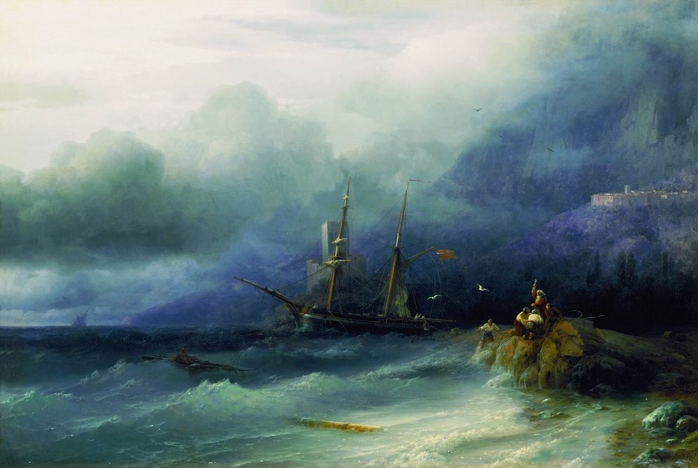 The Tempest by Ivan Aivazovsky