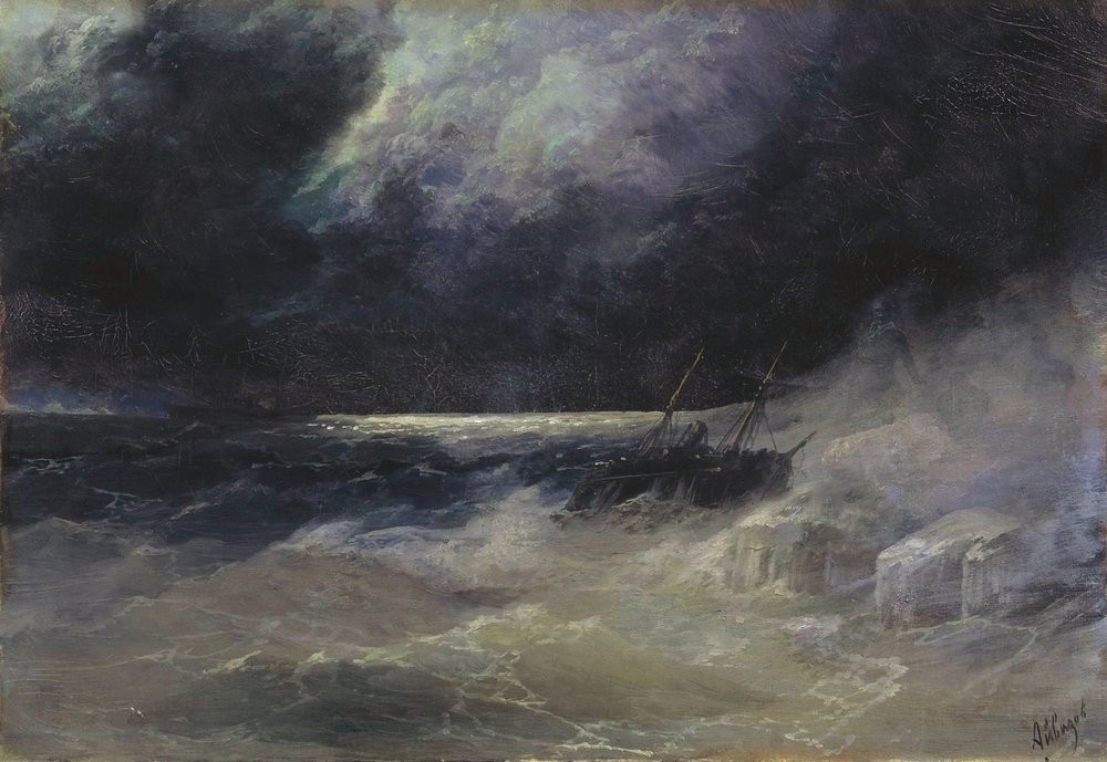 The Tempest by Ivan Aivazovsky