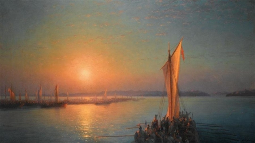 The Varangians on the Dnieper by Ivan Aivazovsky