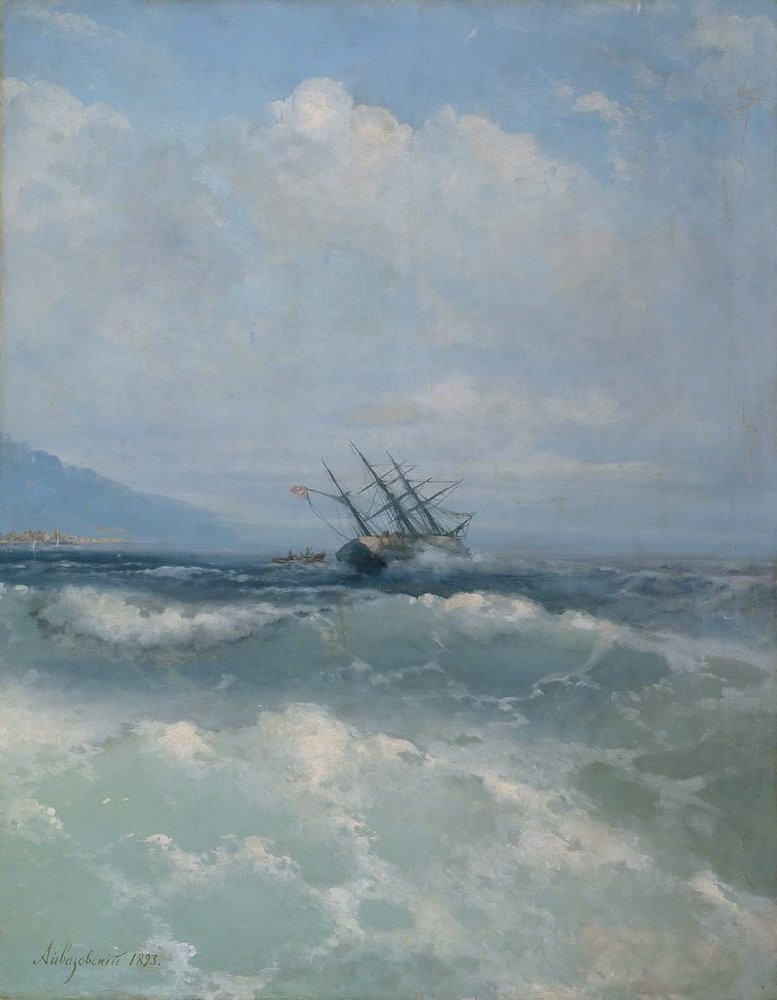The waves by Ivan Aivazovsky