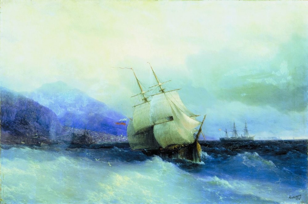 Trebizond from the Sea by Ivan Aivazovsky