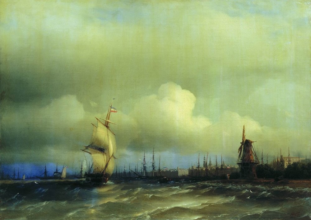 View of Amsterdam by Ivan Aivazovsky