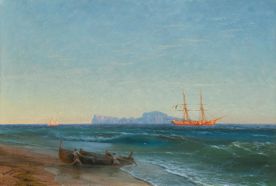 View of Capri by Ivan Aivazovsky