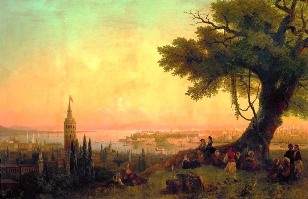 View of Constantinople by evening light by Ivan Aivazovsky