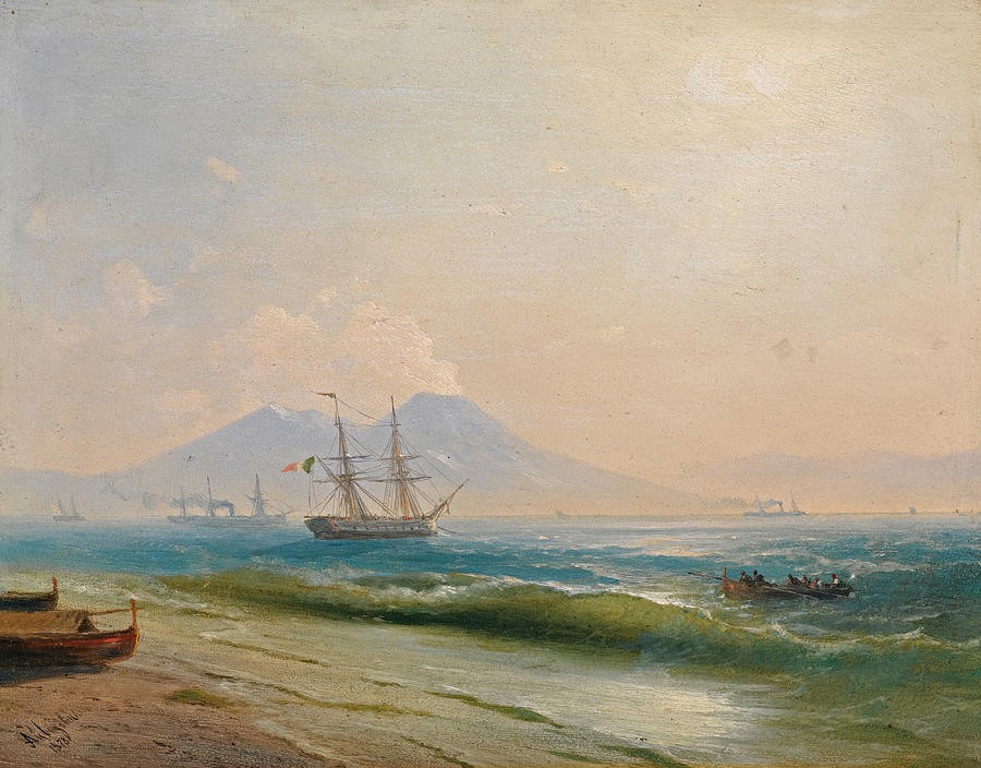 View of Mount Vesuvius by Ivan Aivazovsky
