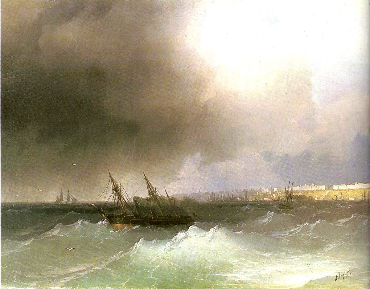 View of Odessa from the sea by Ivan Aivazovsky