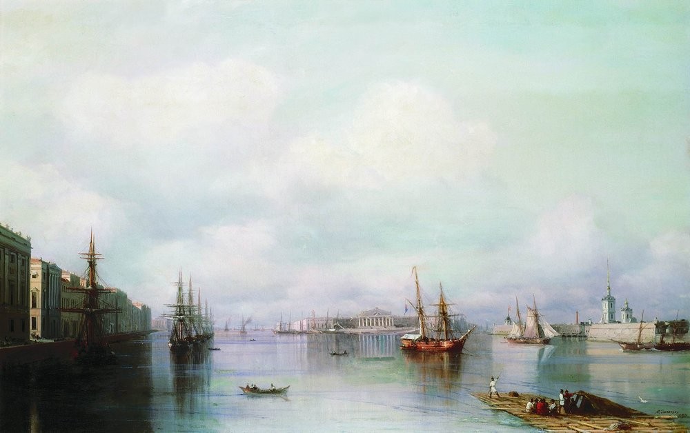View of Peterburg by Ivan Aivazovsky