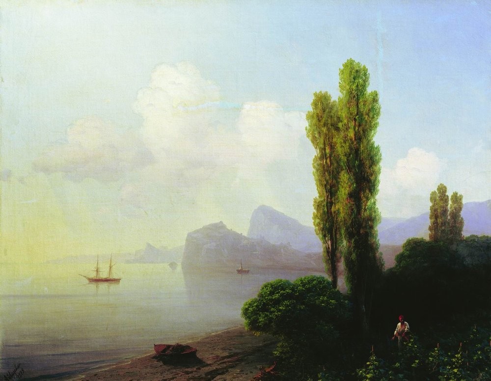 View of Sudak Bay by Ivan Aivazovsky