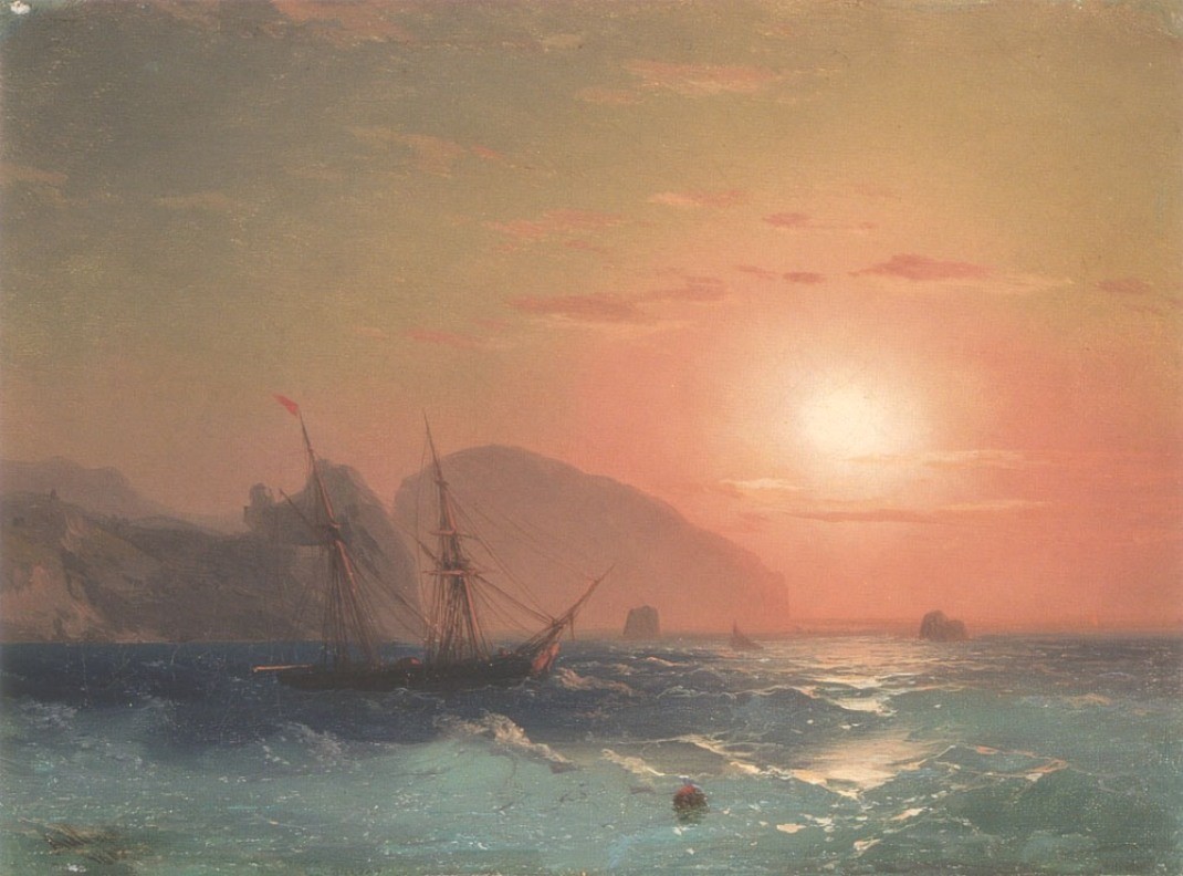 View Of The Ayu Dag, Crimea by Ivan Aivazovsky
