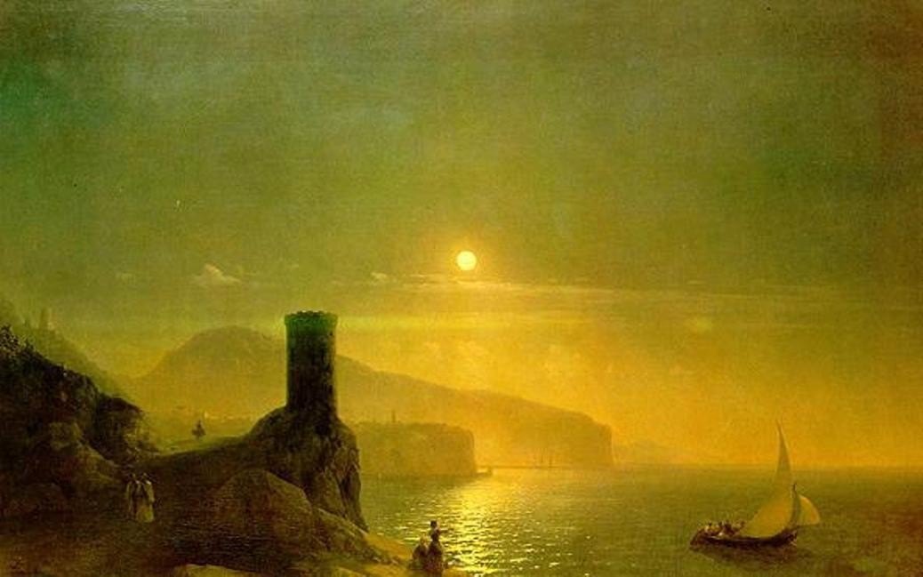 View of Vico near Naples by Ivan Aivazovsky