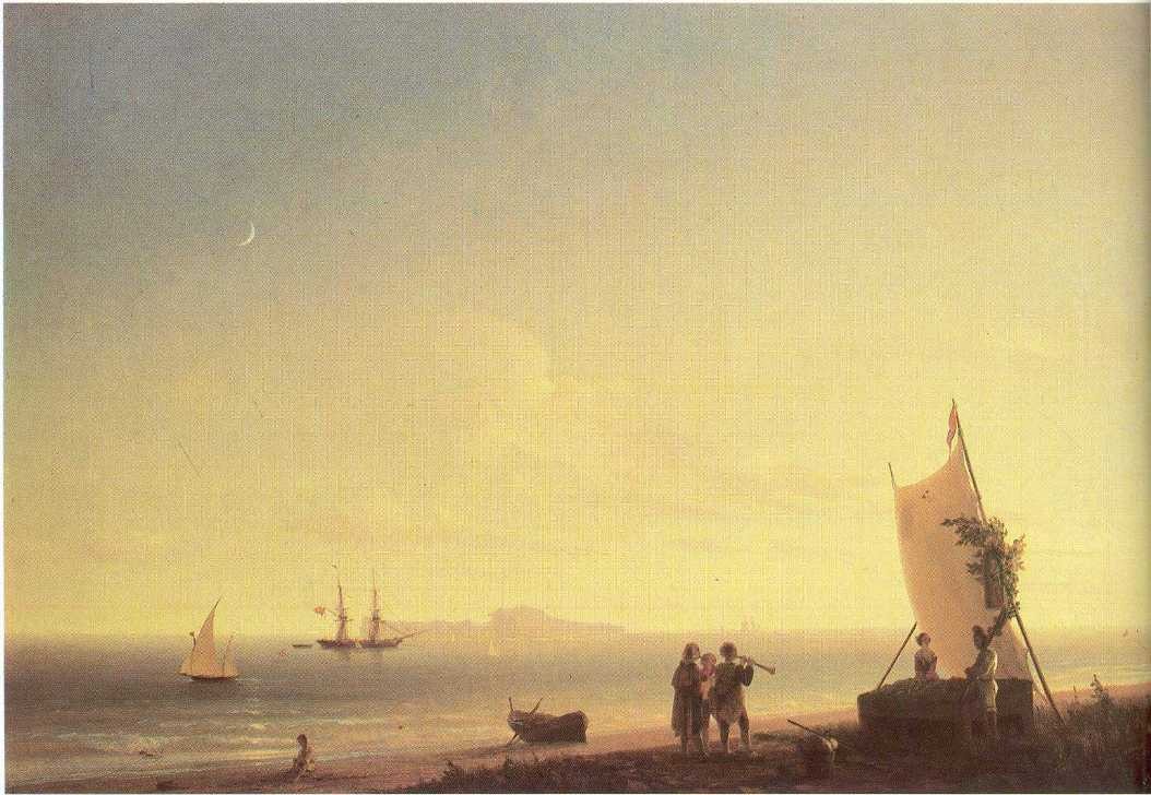 View on the Capri by Ivan Aivazovsky