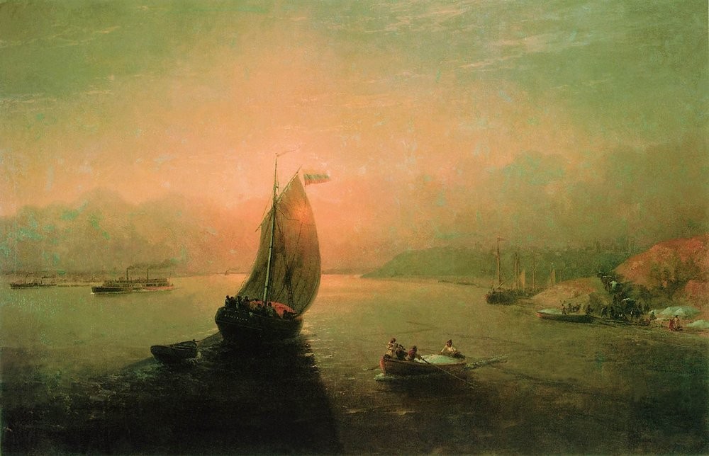 Volga by Ivan Aivazovsky
