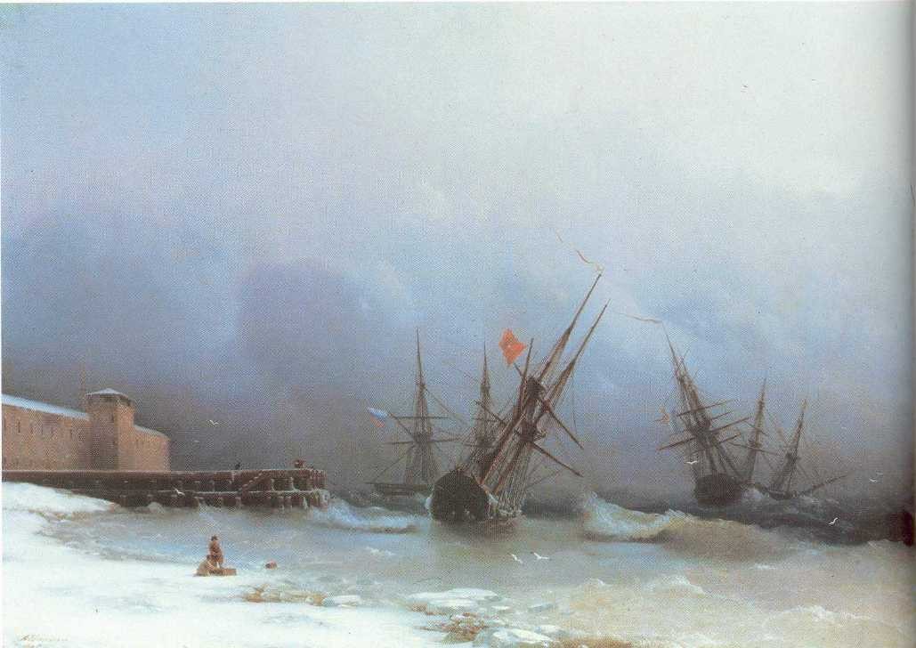 Warning of storm by Ivan Aivazovsky