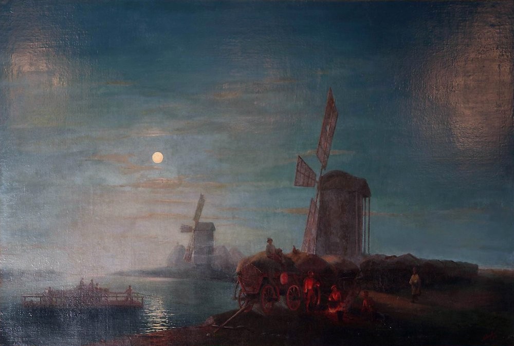 Windmill by Ivan Aivazovsky