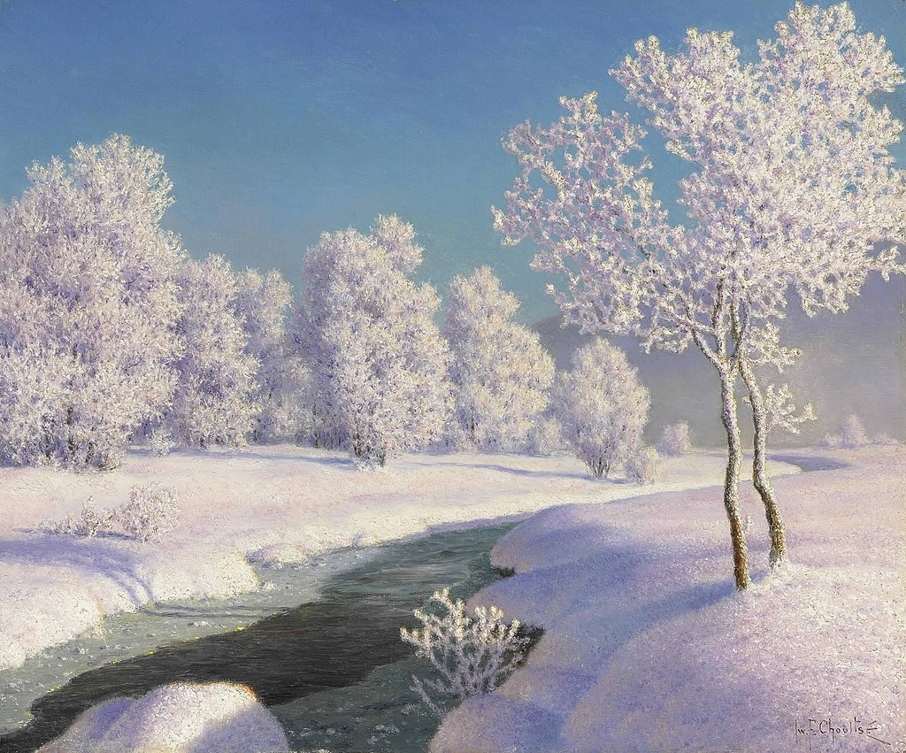 Winter landscape by Ivan Fedorovich Choultse