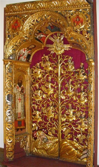 Royal Gates of the Zhovkva iconostasis by Ivan Rutkovych
