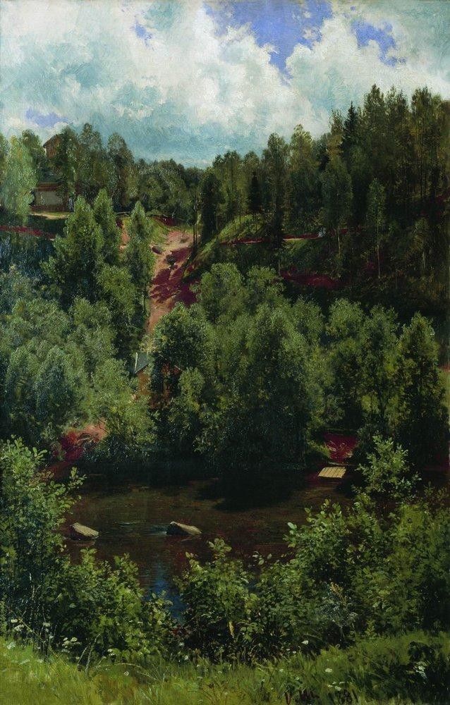 After the rain. Etude of the forest by Ivan Shishkin